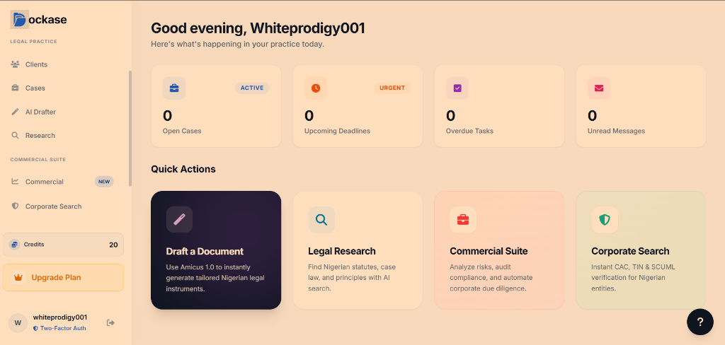 Dockase Dashboard Interface